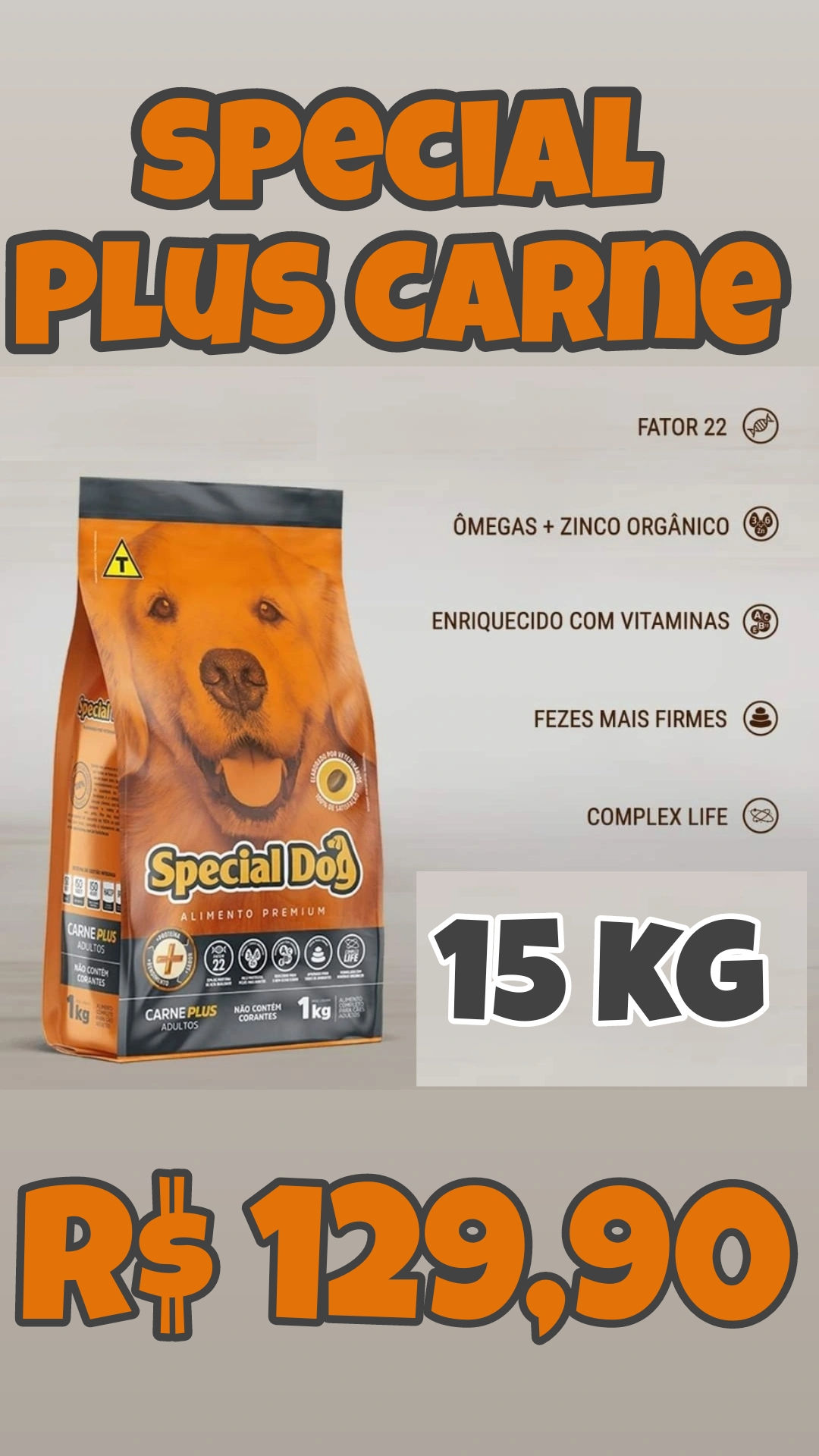 Ração Special Plus 15 kg