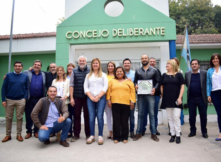 El artista Andrés Zerneri fue destacado en el Concejo Deliberante