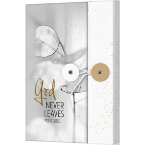 Notizbuch God never Leaves