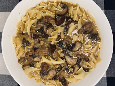 Beef stroganoff soup