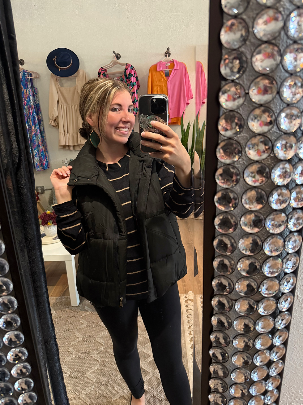 Thumbnail: Bloomington Black Puffer Vest