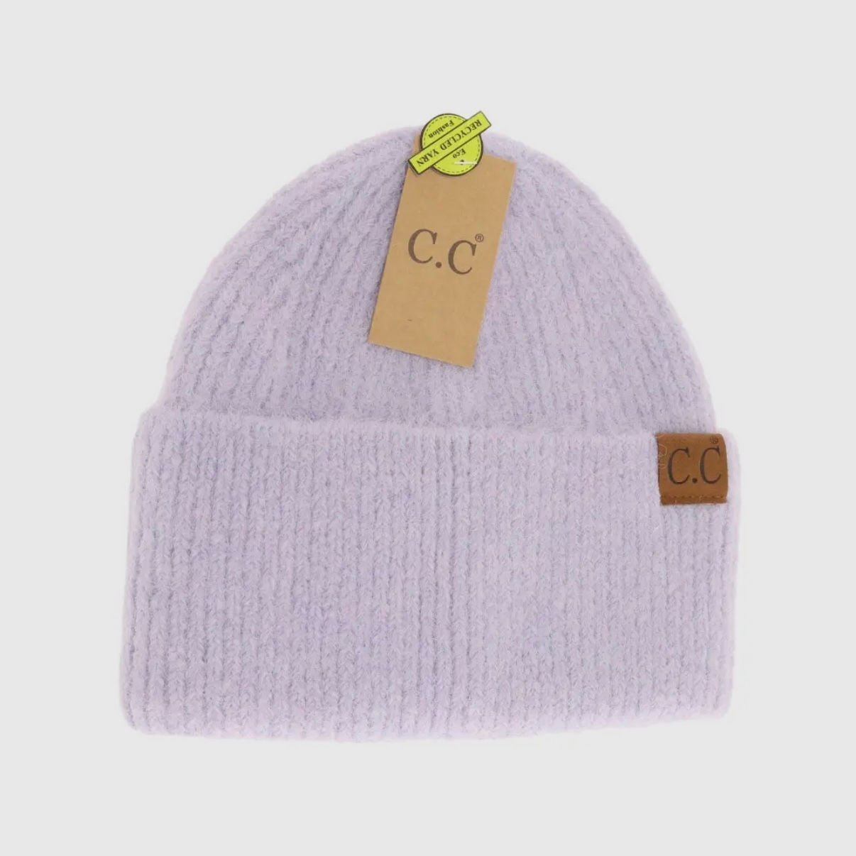 Lavender Wide Cuff Beanie