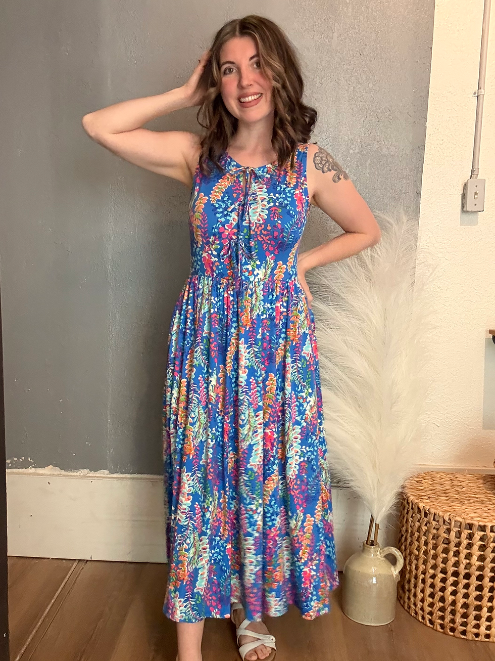 Thumbnail: Bliss Blue Midi Dress