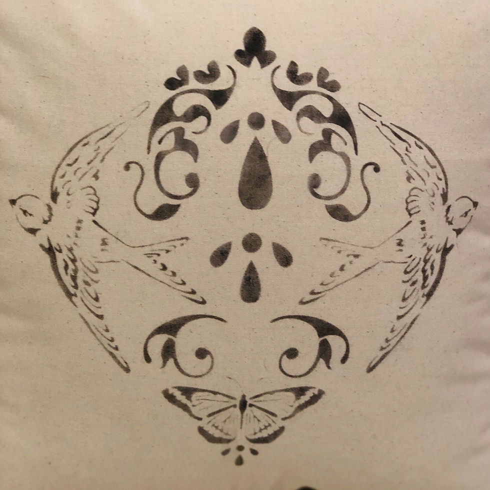 Thumbnail: Hand Crafted Canvas with Design Pillow