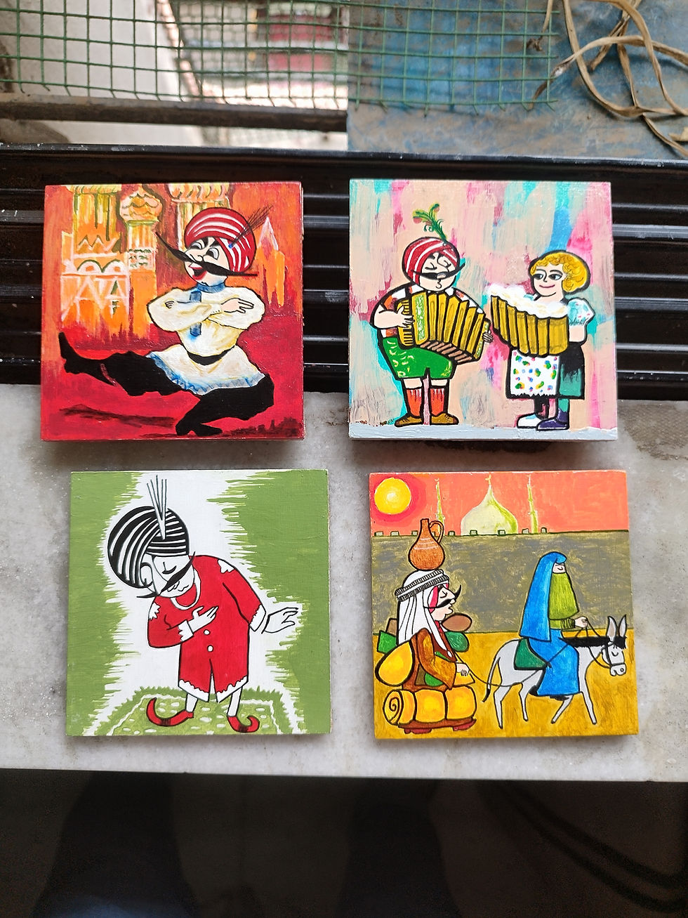 Thumbnail:  Maharaja - 4 Coaster set