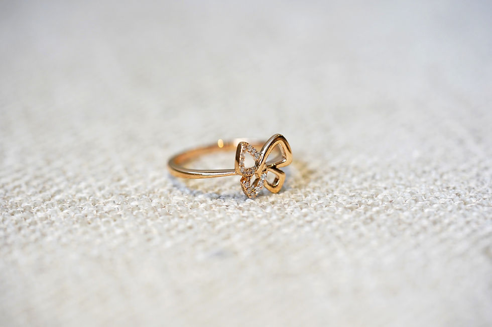 Thumbnail: 18K White / Rose Gold Diamond Ring