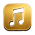 apple music Icon gold