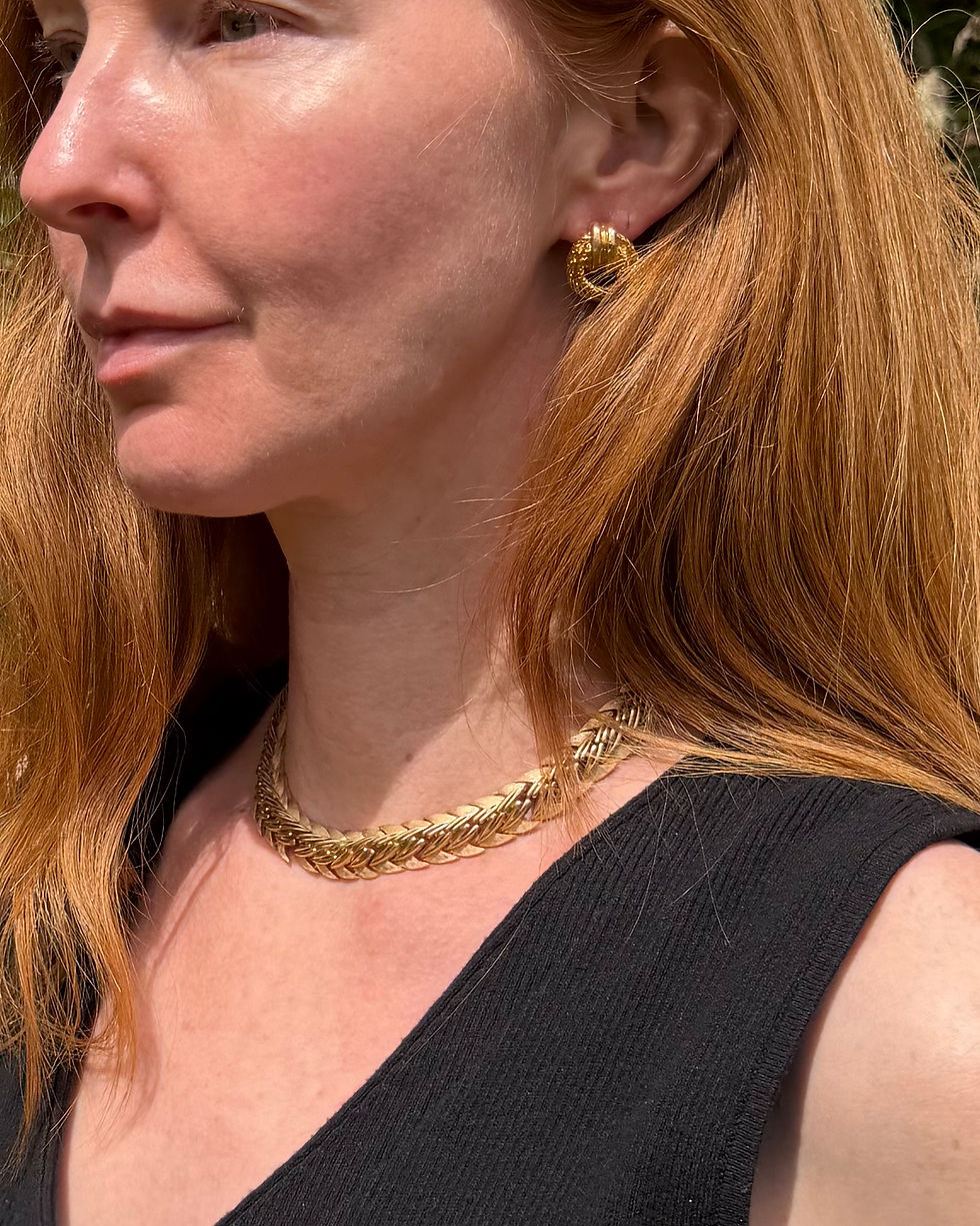 Thumbnail: Rope Door Knocker Earrings