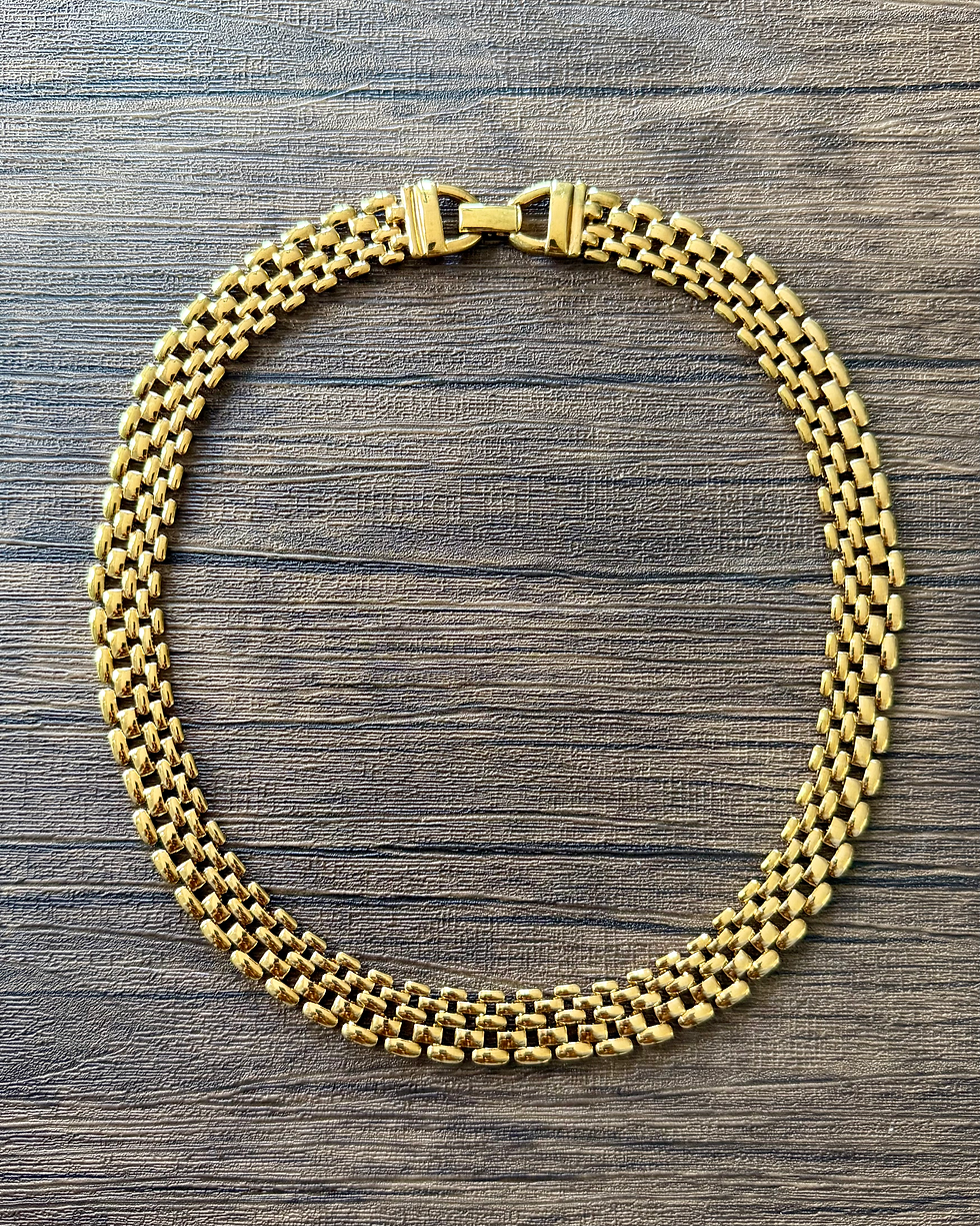 Thumbnail: Graduated Brick Link Necklace