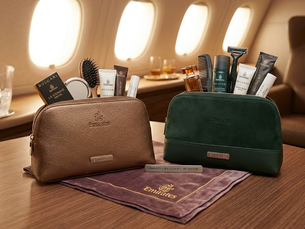 Emirates renova linha premium com 18ª edição de kits Bulgari para voos longos