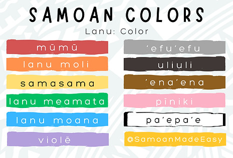 Samoan Colors