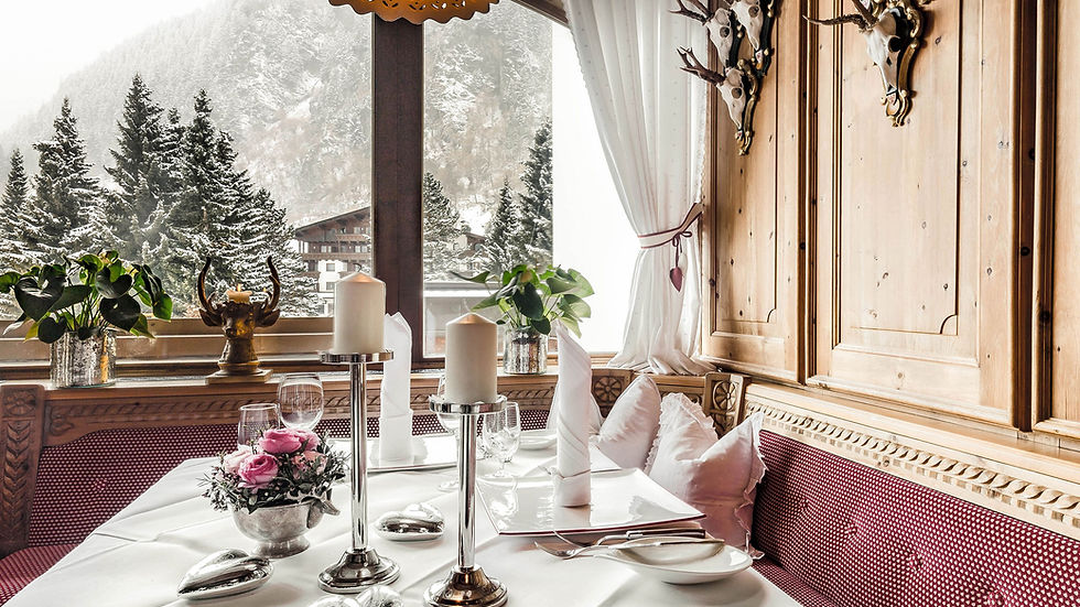 Nach einem Tag im Schnee gehört ein gutes Abendessen dazu