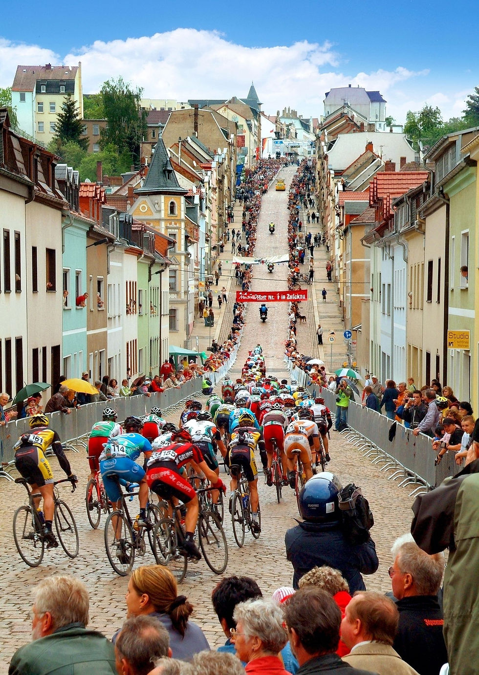 Die "Steile Wand" von Meerane