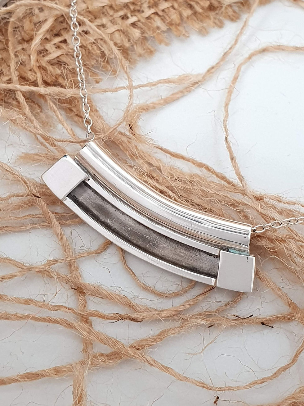 Miniatura: Sterling silver equestrian horsehair curve charm | CH557270