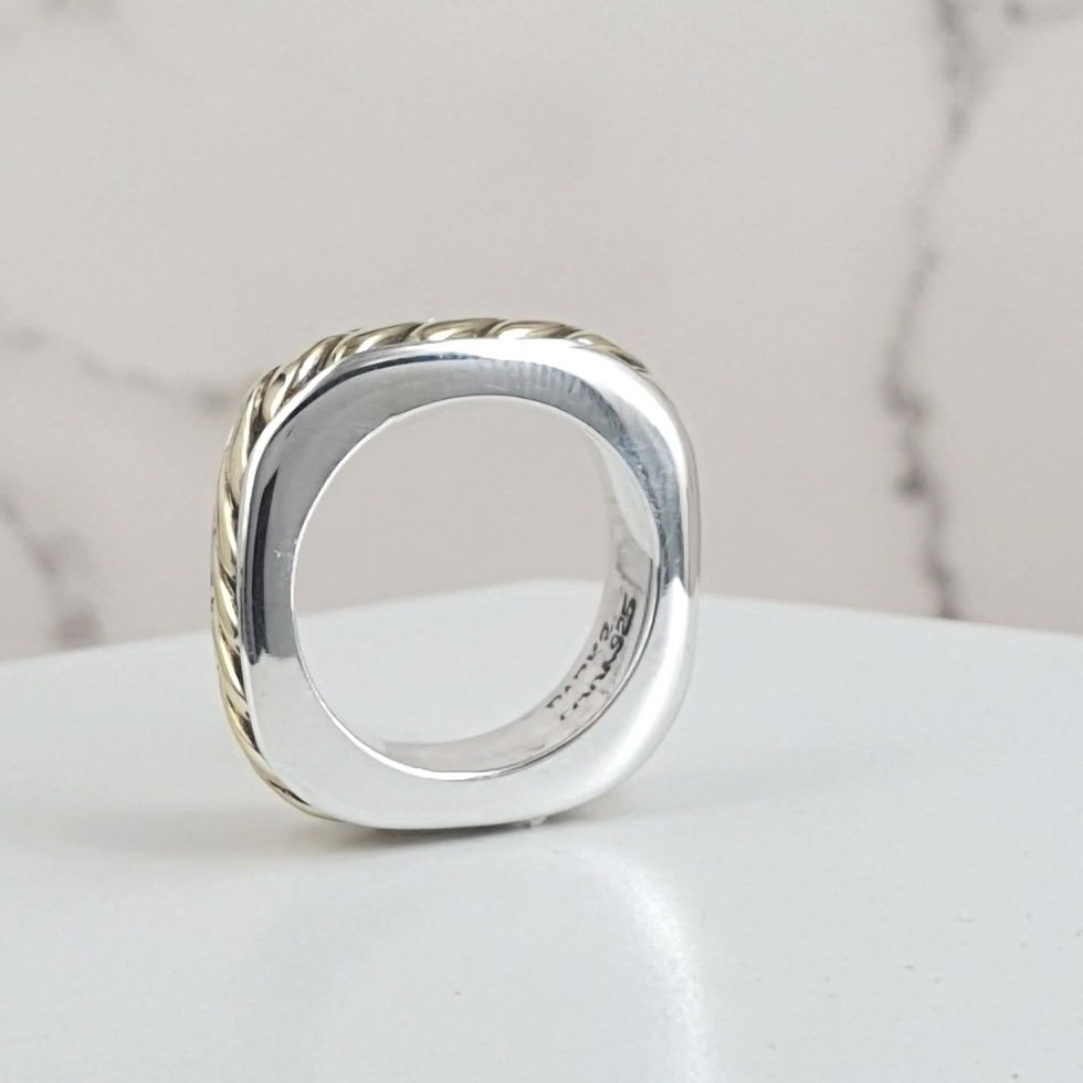 Thumbnail: Sterling silver contemporary ring 3.5 x 7.5 mm | RG887803