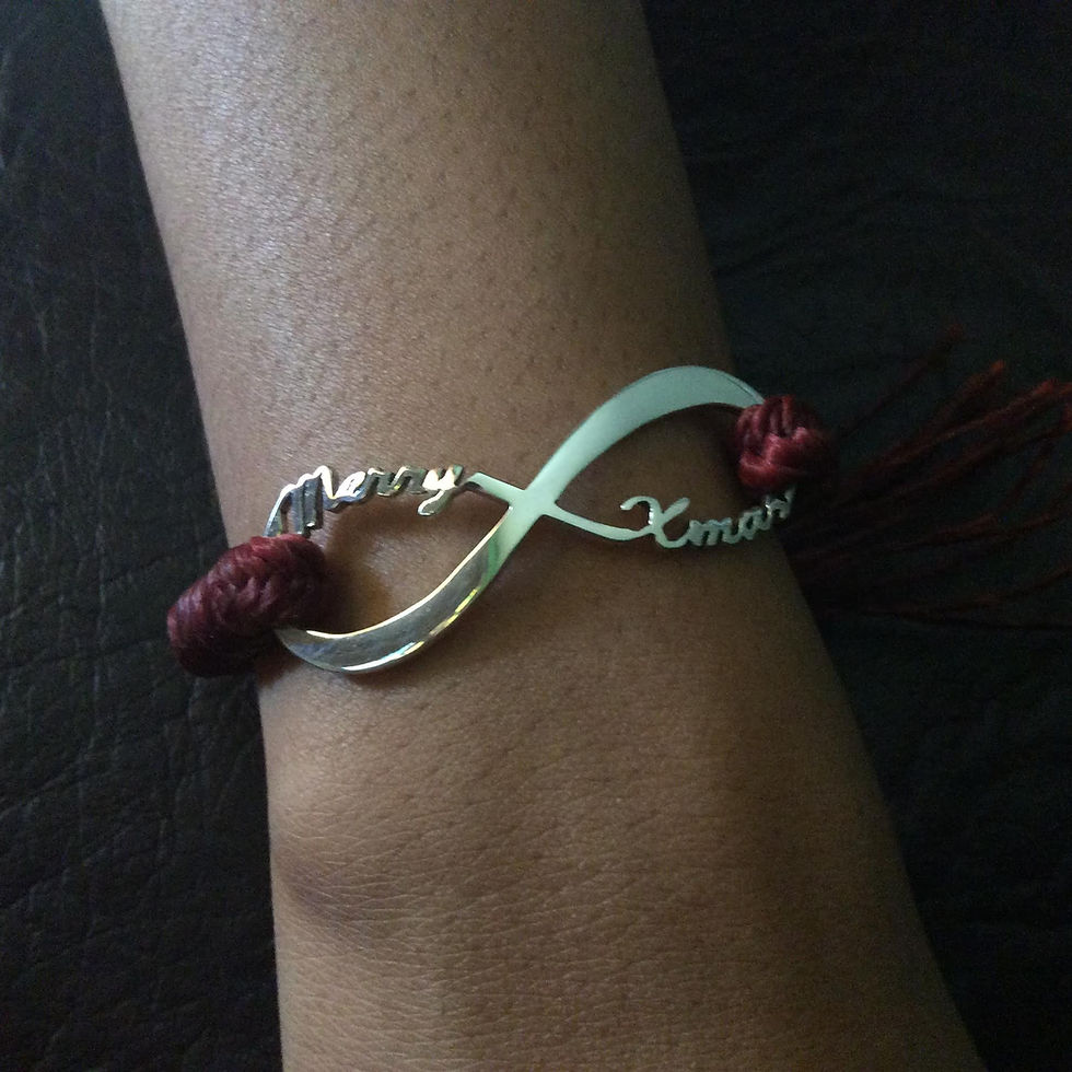 Miniatura: Sterling silver Christmas infinity curve link 45 x 15 mm | CN779161