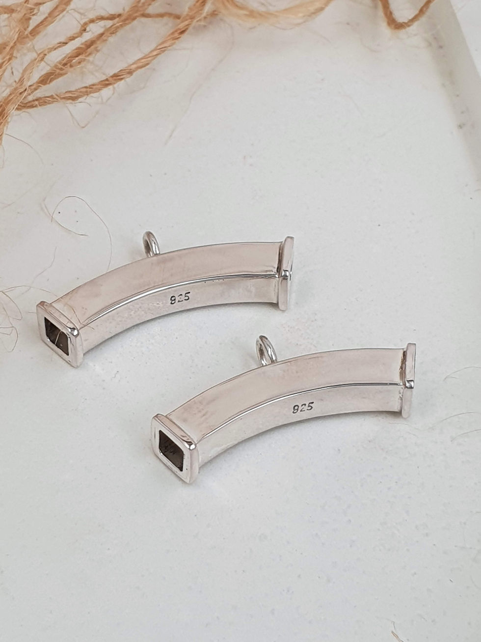 Miniatura: Sterling silver square bend slider 30 x 4 | SL878836