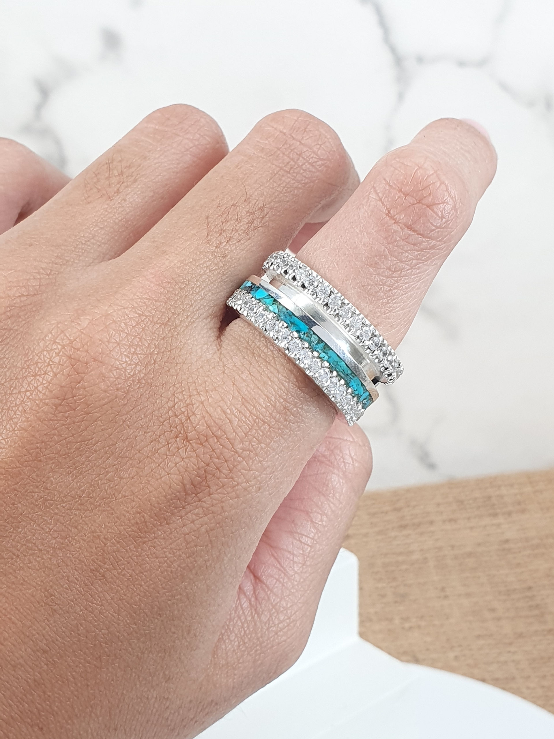 Silver Ring with Turquoise