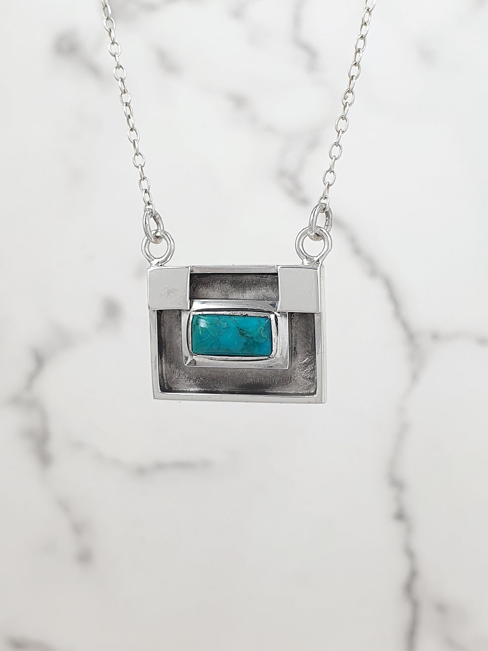 Miniature : Sterling silver equestrian horsehair Turquoise Charms | CH557326