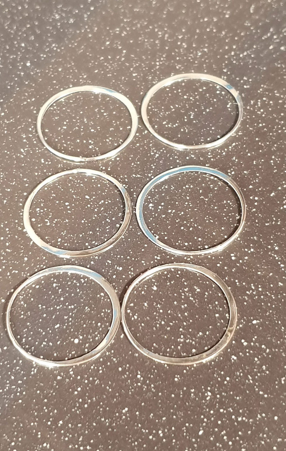 Thumbnail: Sterling silver flat circle link 25 mm | CN779170