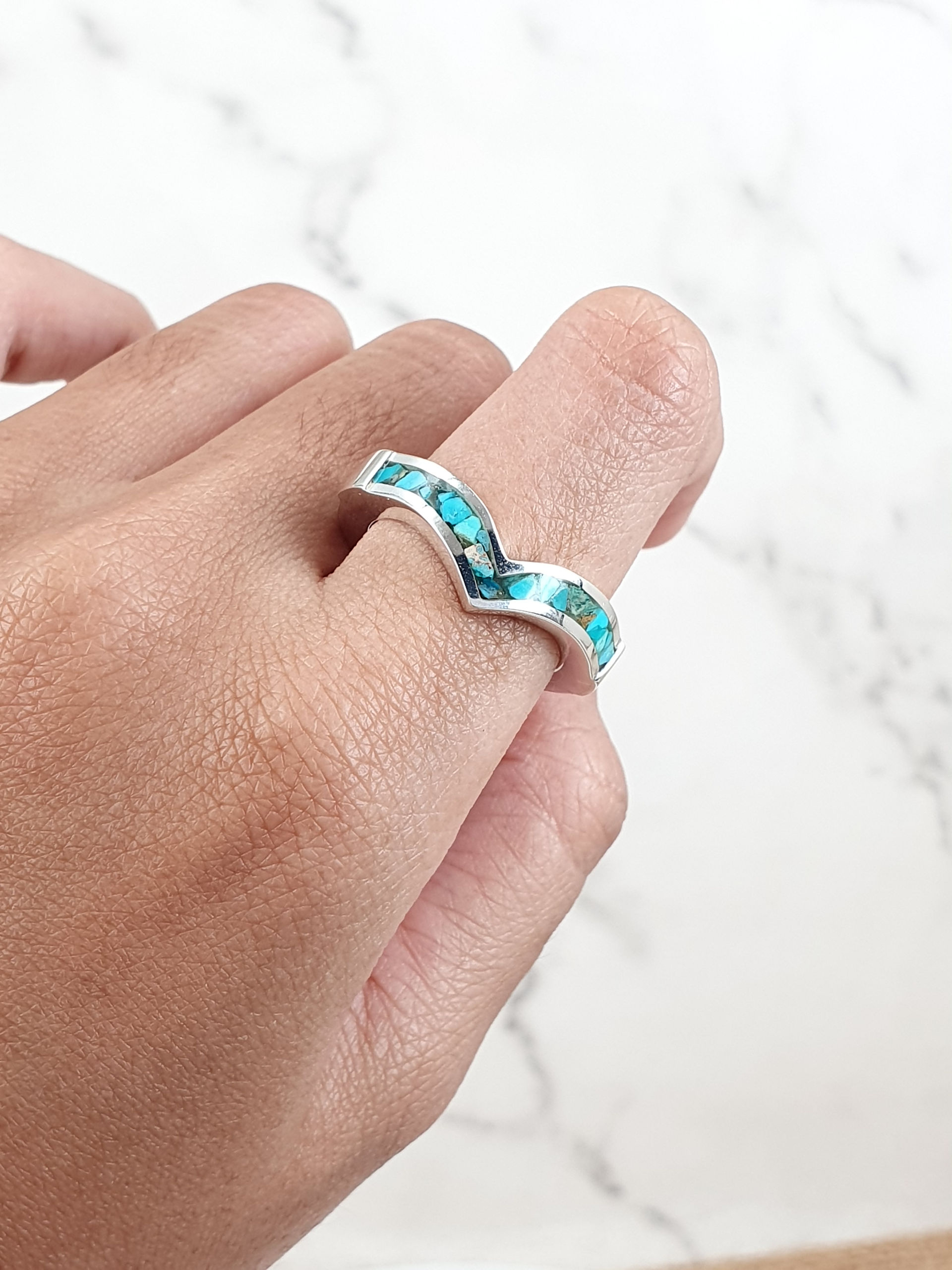 Silver Ring with Turquoise