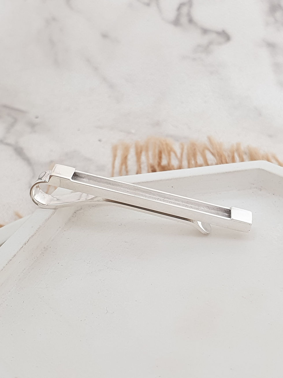 Miniature : Sterling silver equestrian horsehair Tie Slide | BP818114