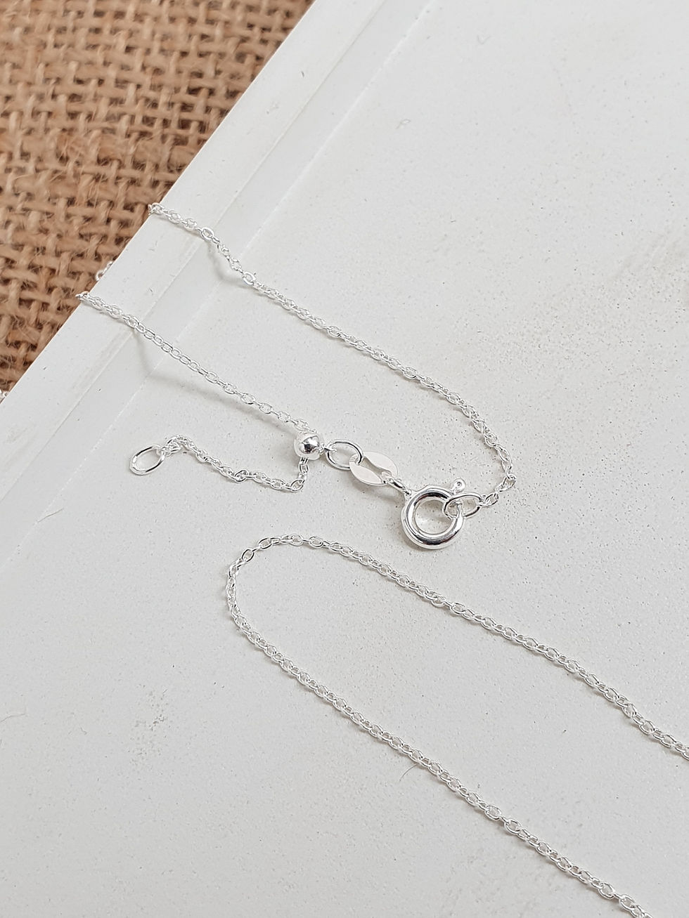 Thumbnail: Sterling silver cable chain necklace | CH449922