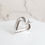 Thumbnail: Sterling silver equestrian horsehair heart resin charm | CH557198