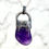 Thumbnail: Sterling silver necklace with Tumbler Amethyst | Citrine | Tiger Eye | NL779070