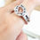 Thumbnail: Sterling silver equestrian ring with Horseshoe | RG887836