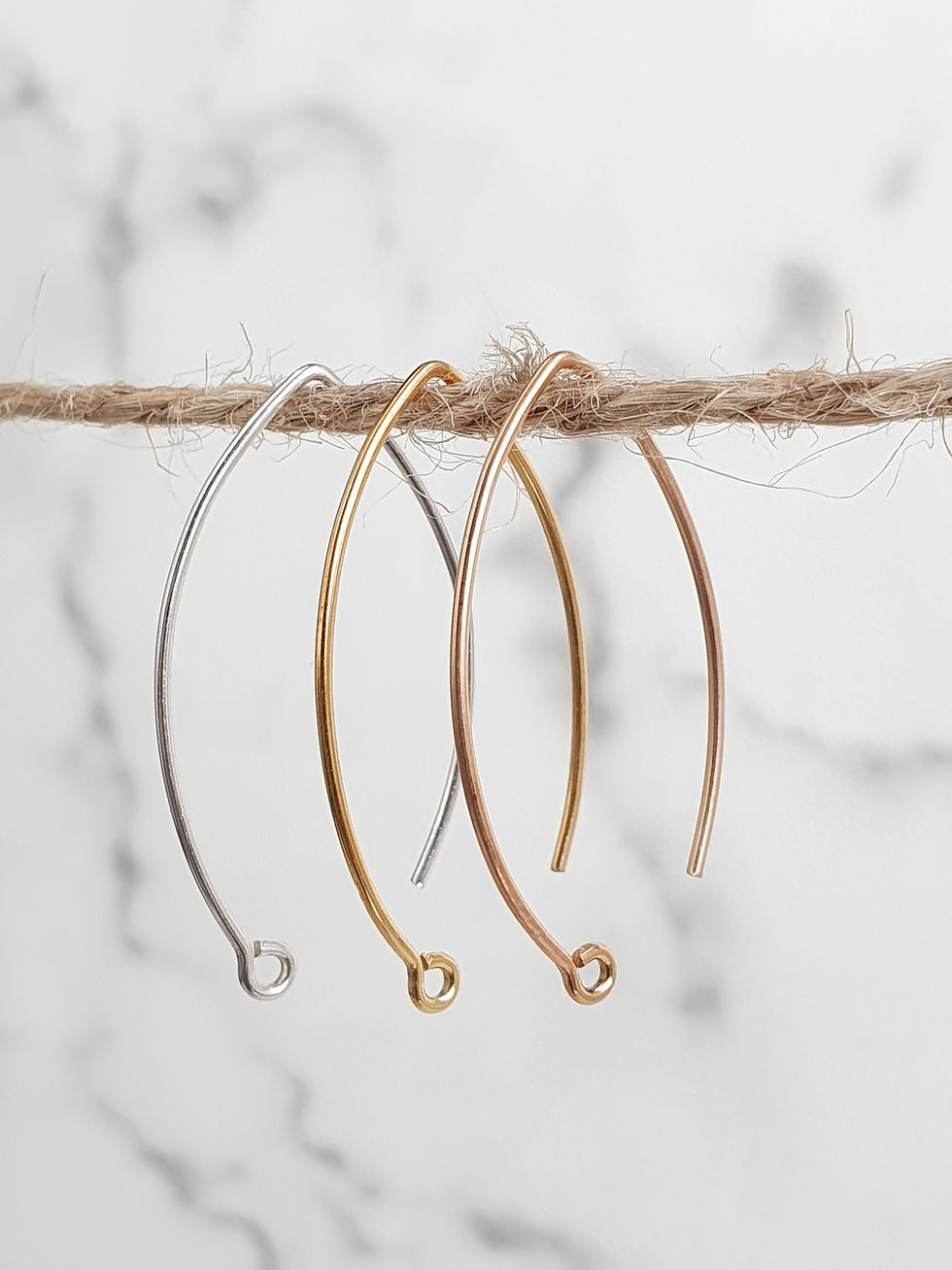 Miniature : Sterling silver marquise earwire 32 mm | EW889122