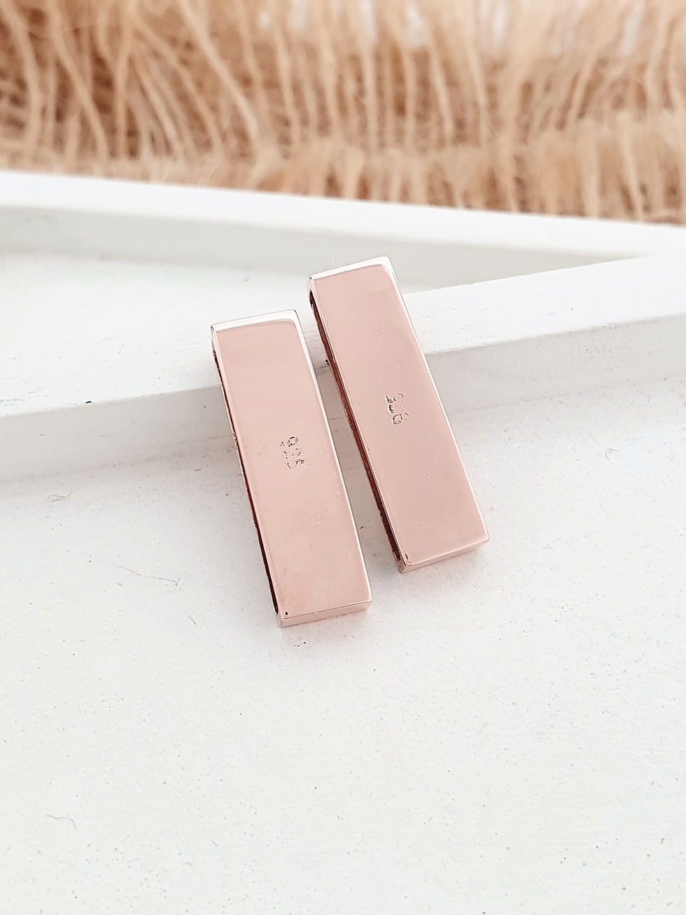 Miniatura: Sterling silver rectangular slider 20 x 6 x 2 mm | SL878869