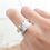 Thumbnail: Sterling silver equestrian horsehair ring | RG887833