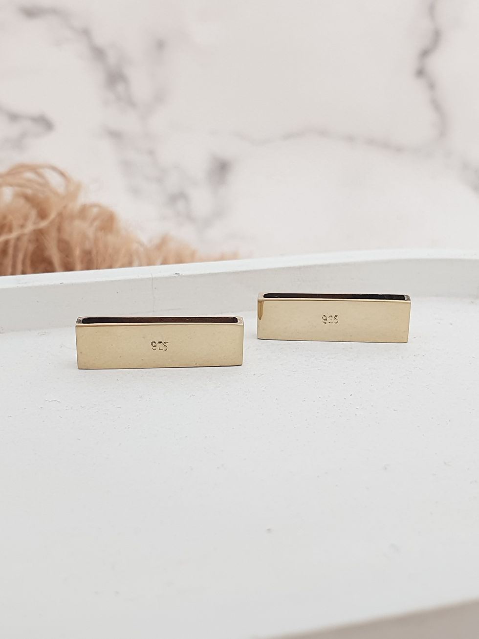 Miniatura: Sterling silver rectangular slider 20 x 6 x 2 mm | SL878869