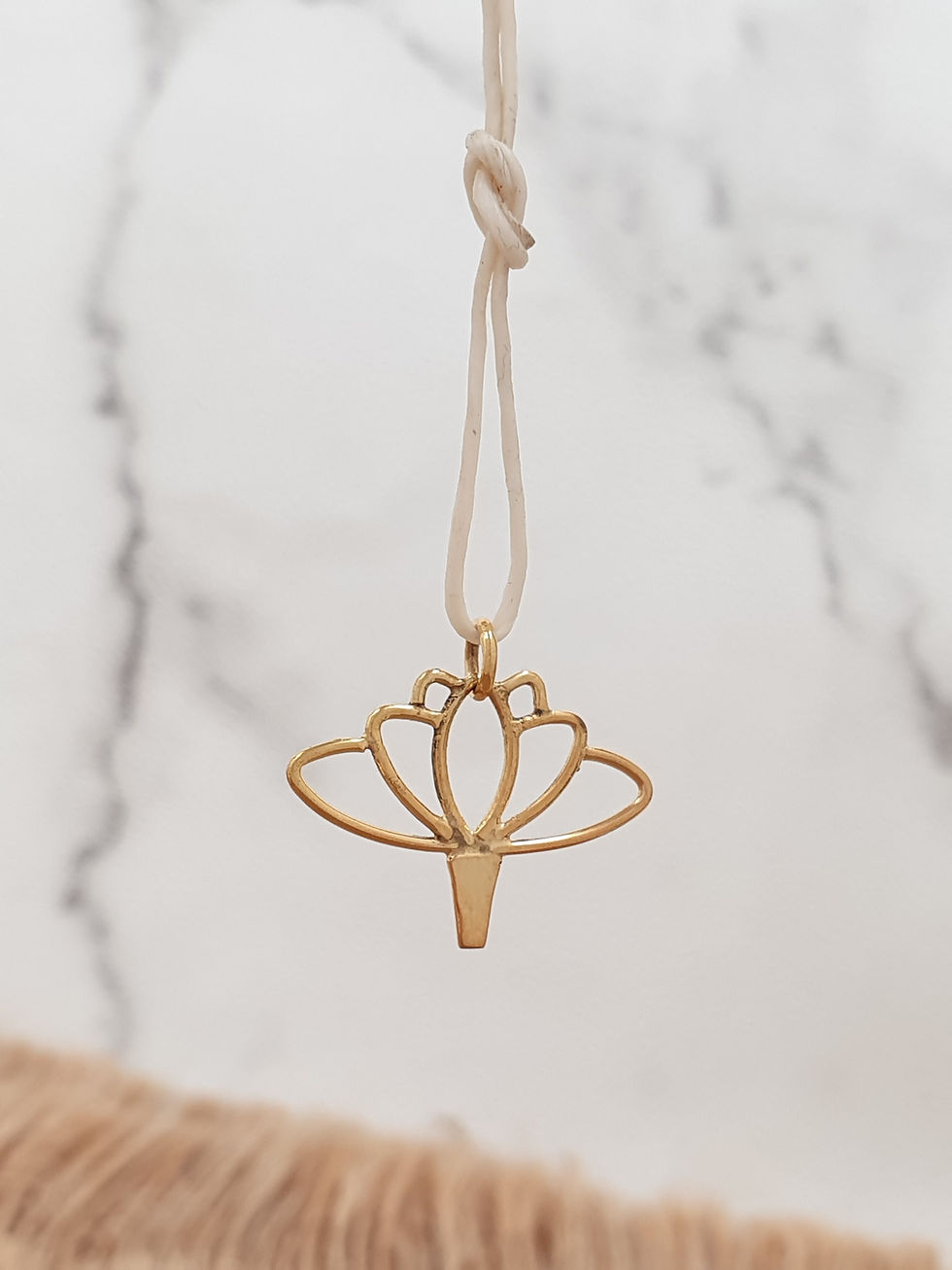 Thumbnail: Sterling silver lotus flower 20 x 17 mm | CH557122