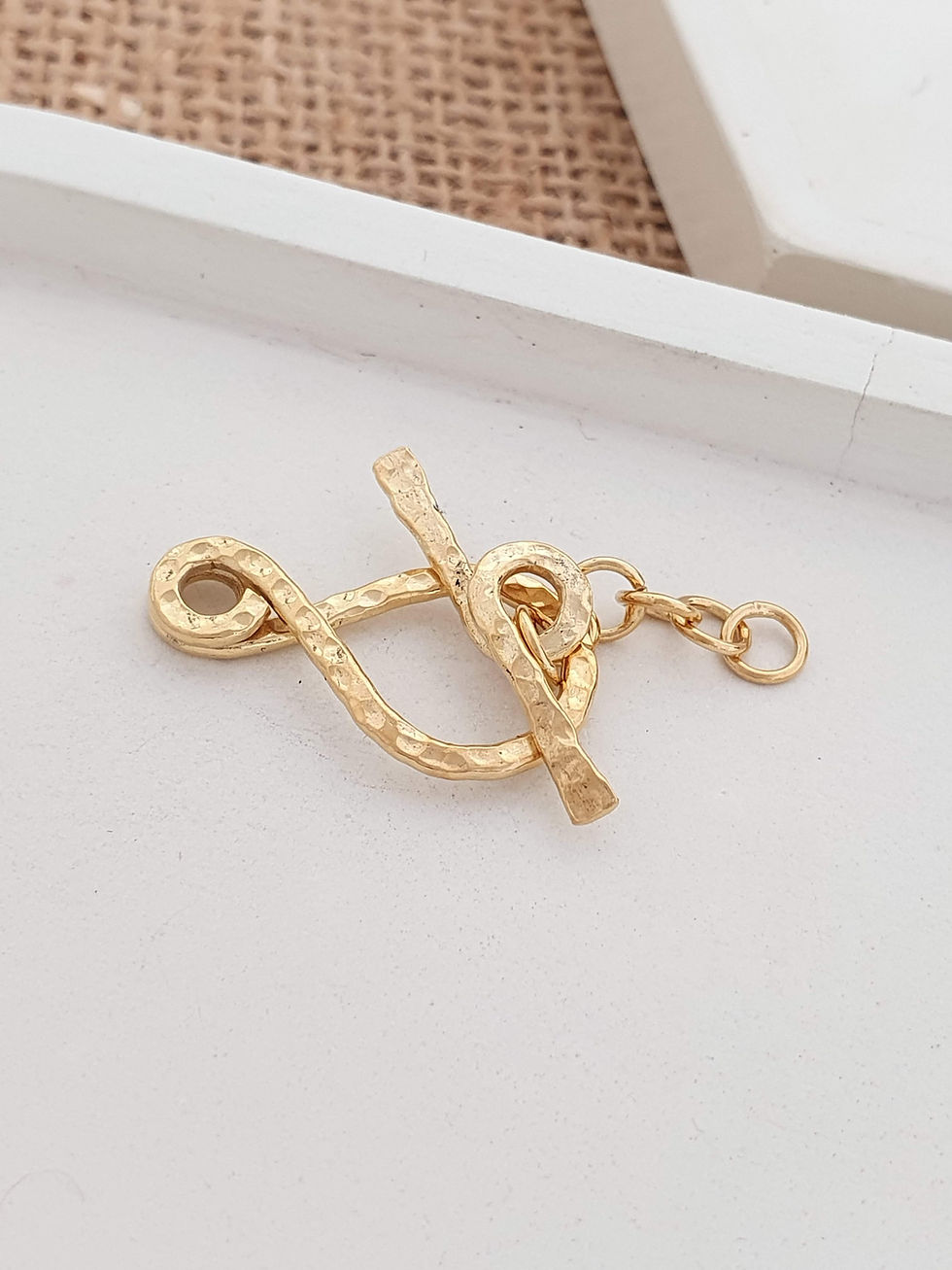 Thumbnail: Sterling silver infinity toggle clasp 14 x 22 x 25 mm | CL228823