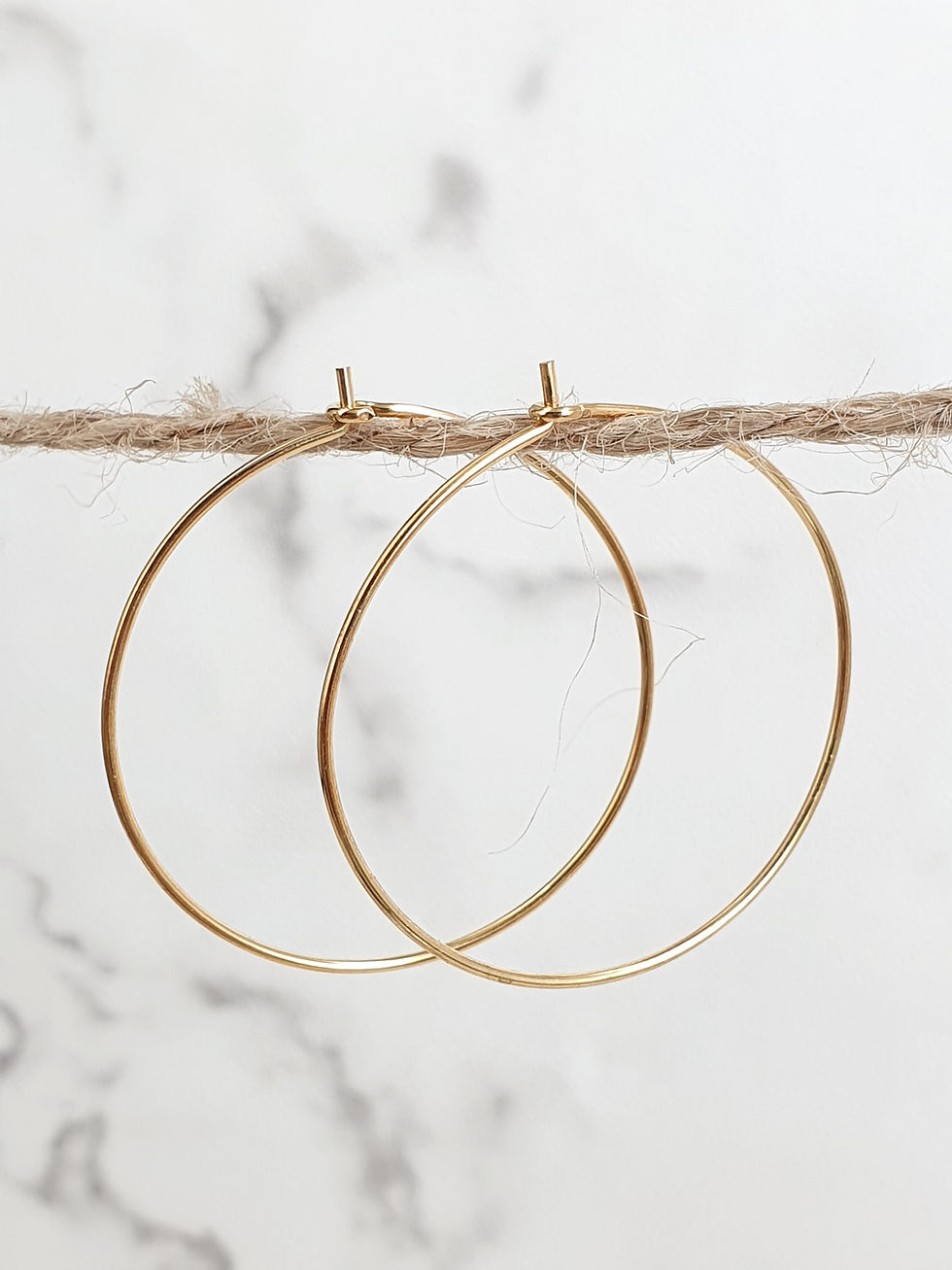 Thumbnail: Sterling silver creole earwire 35 mm | EW889139