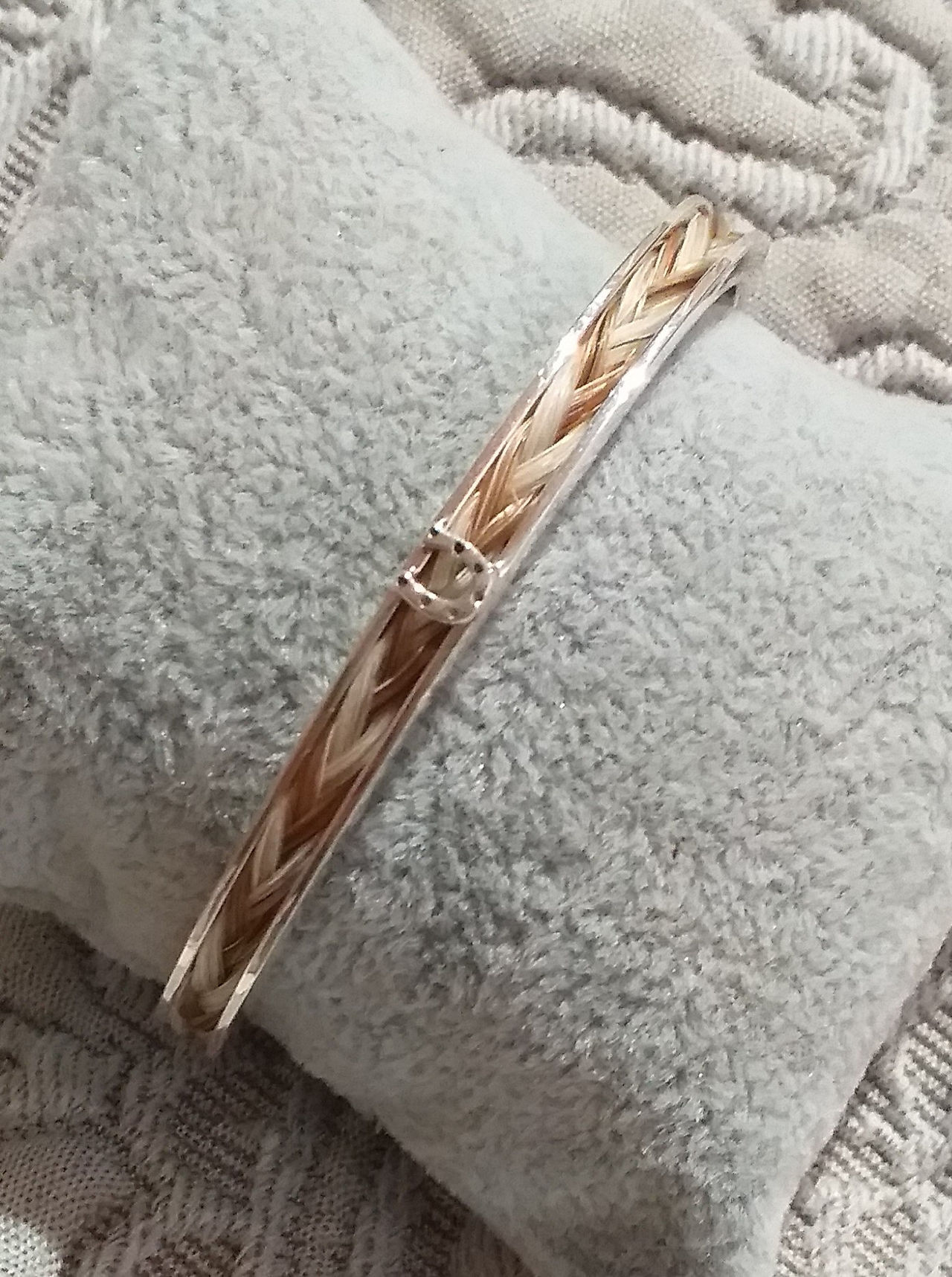Sterling Silver Horsehair Cuff