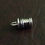 Thumbnail: Sterling silver hammer end cap 5.0 mm | EC998868