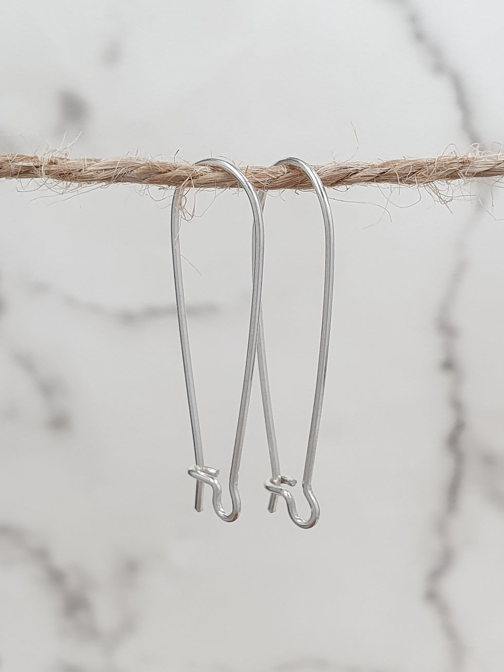 Miniaturbild: Sterling silver kidney earwire 33 mm | EW889128