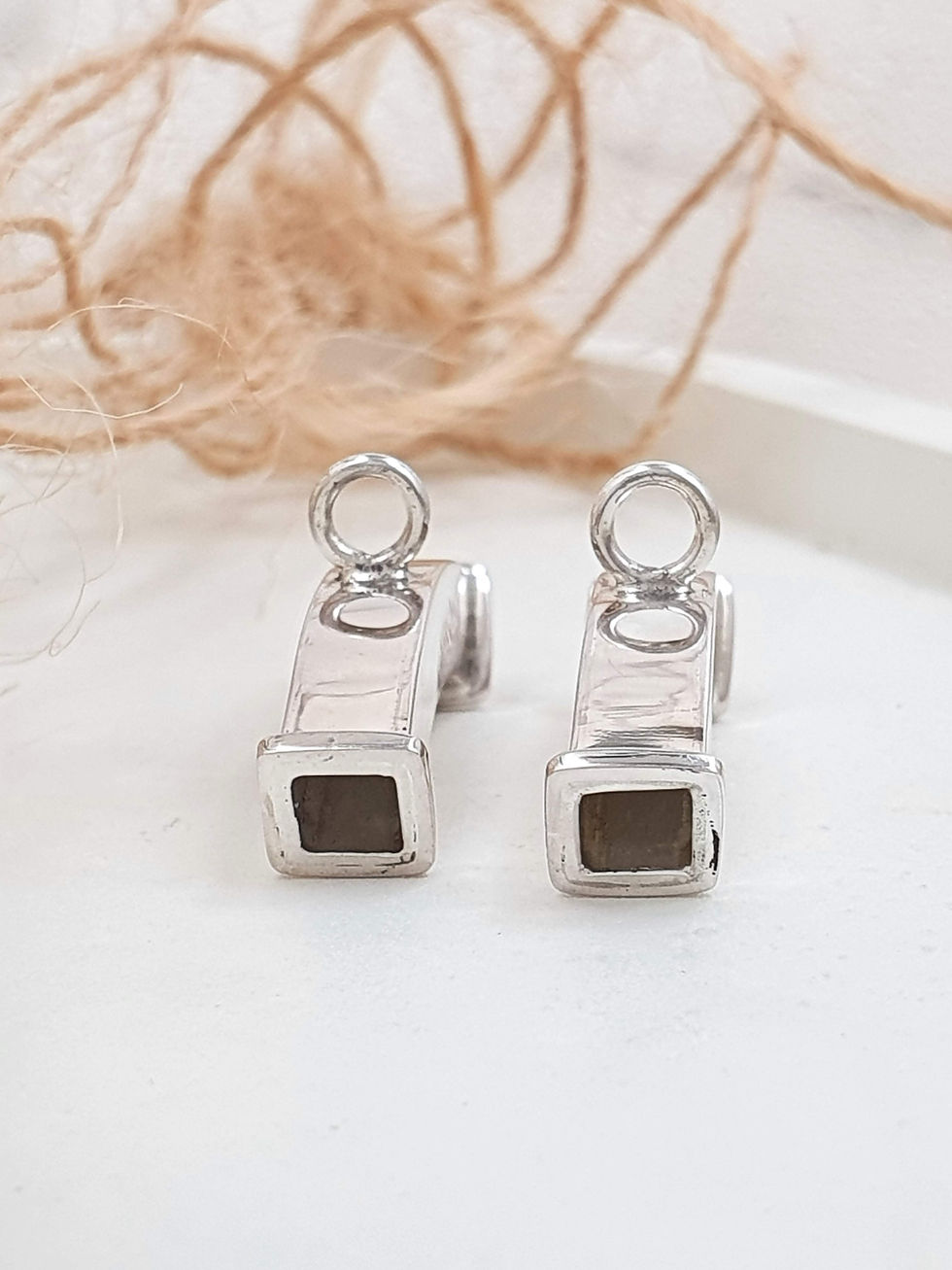 Miniatura: Sterling silver square bend slider 30 x 4 | SL878836