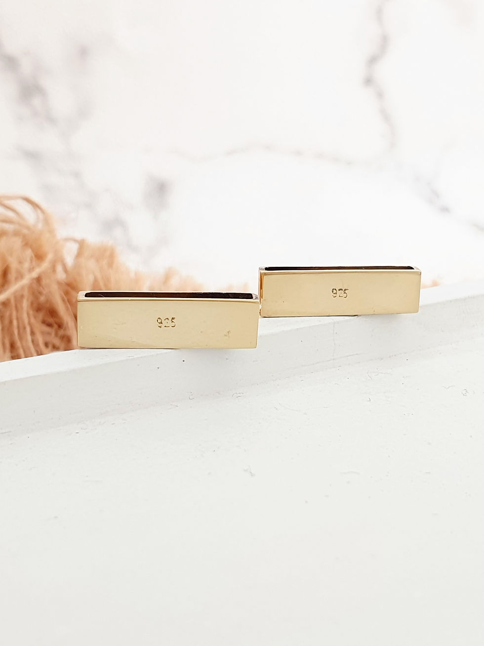 Miniatura: Sterling silver rectangular slider 20 x 6 x 2 mm | SL878869