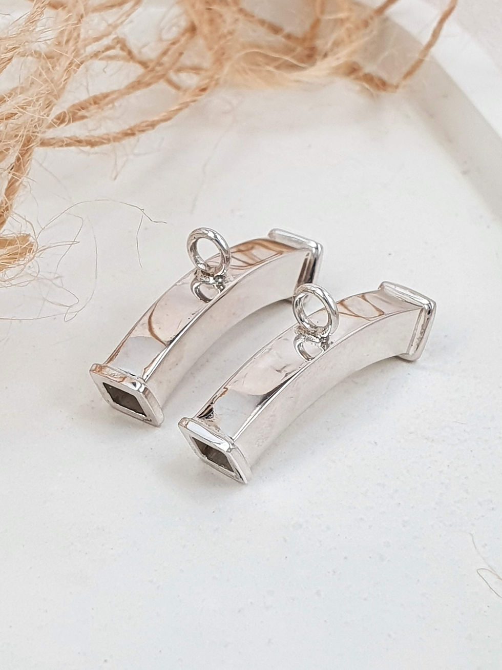Miniatura: Sterling silver square bend slider 30 x 4 | SL878836
