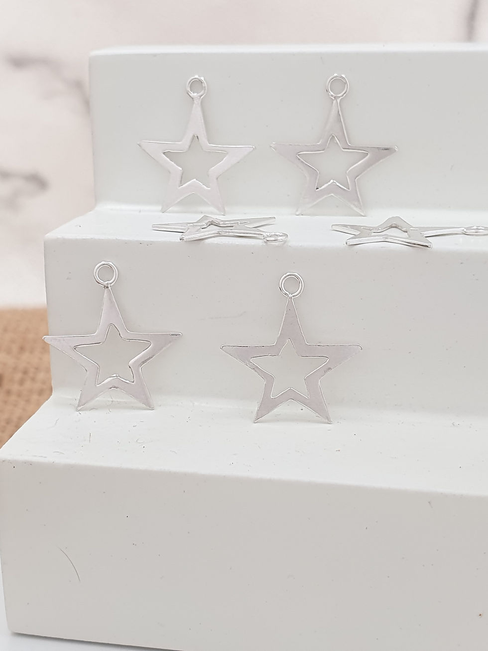 Miniaturbild: Sterling Silber Stern Charm 12 mm | CH557126