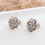 Thumbnail: Sterling silver post earring with flower | ER330050