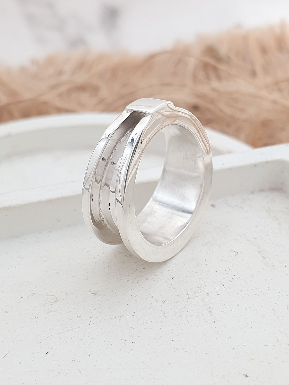 Thumbnail: Sterling silver equestrian horsehair ring | RG887833