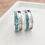 Thumbnail: Sterling silver horsehair Earring with Crushed Turquoise | ER330046