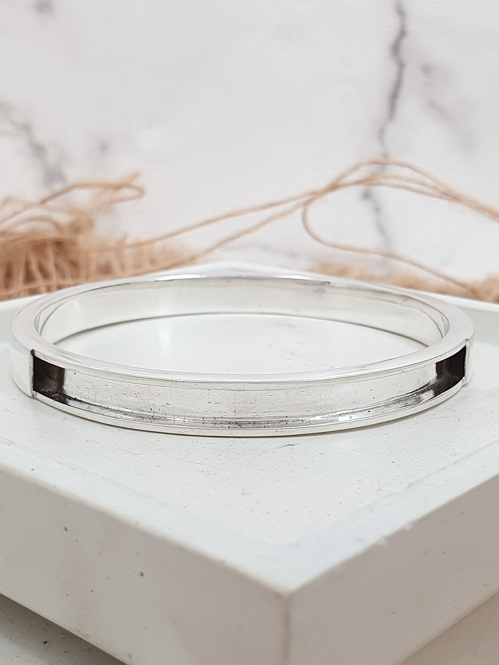 Miniatura: Sterling silver equestrian round bangle | BG996601