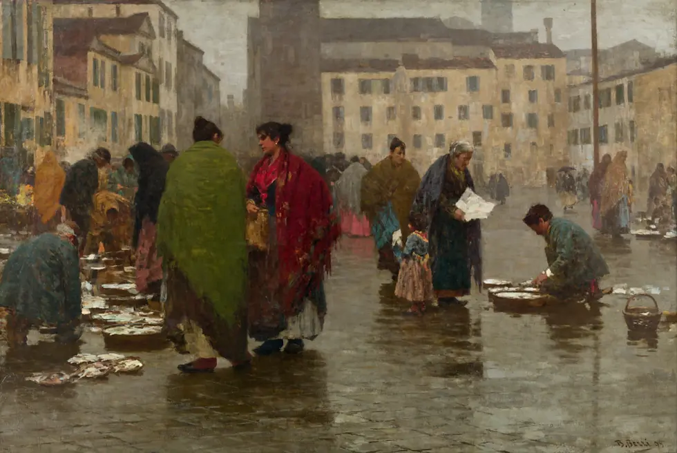 Bartolomeo Bezzi, Giorno di magro (a Campo Santa Margherita).