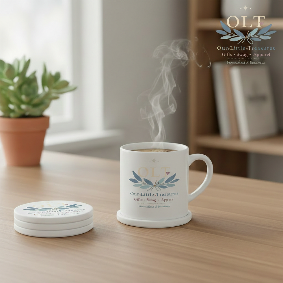 Personalized Round Ceramic Coasters